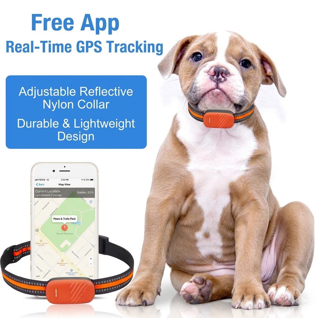 PalexTrack Pro — Smart GPS Pet Tracker for Dogs & Cats