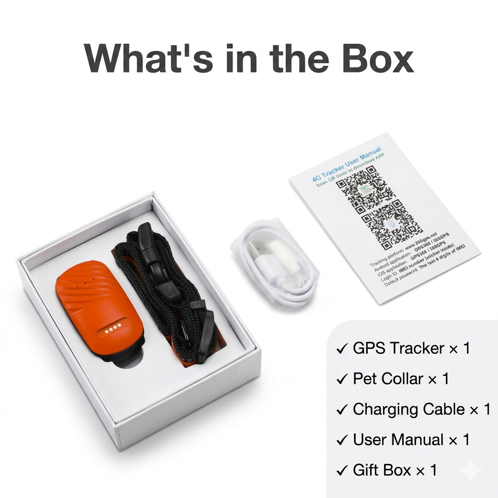 Smart GPS Pet Tracker Collar — Real-Time Location for Dogs & Cats