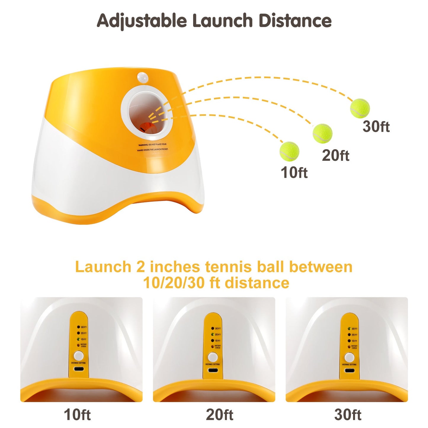 PalexThrow Pro — Smart Automatic Dog Ball Launcher for Endless Fetch Play