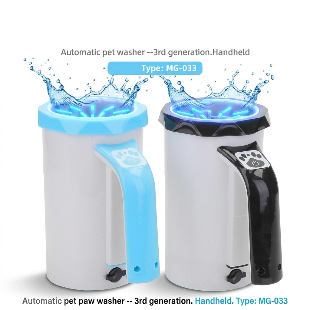 Smart Pet Automatic Paw Cleaner Cup — USB Rechargeable Deep Cleaning for Dogs & Cats