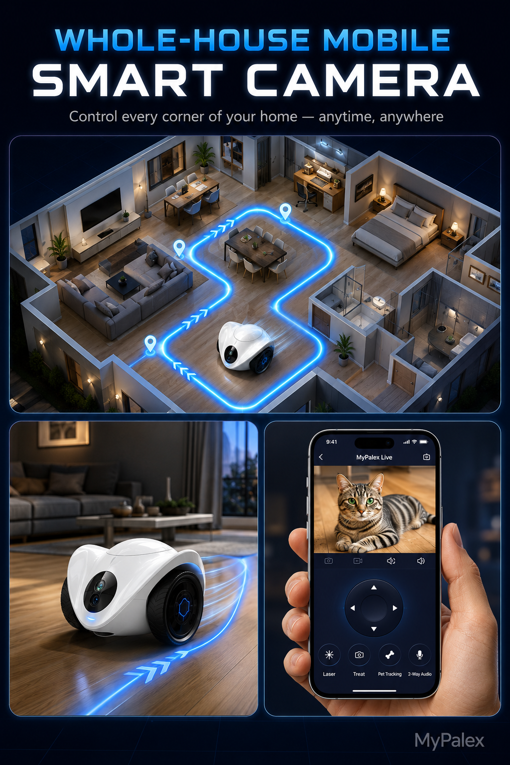 PalexRobot Pro — The Smart Pet Robot 
That Never Lets Your Pet Feel Alone