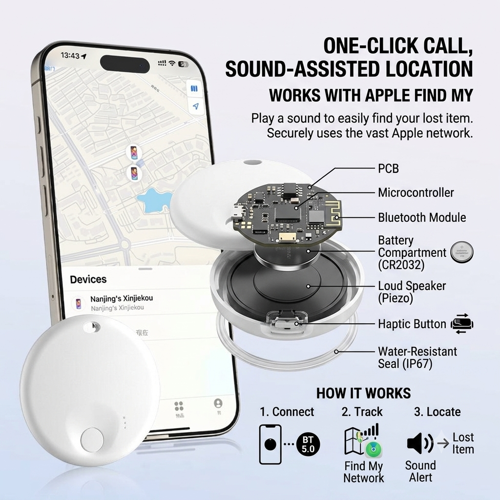 MyPalex™ Smart Pet Tracker – Bluetooth Anti-Loss GPS Locator