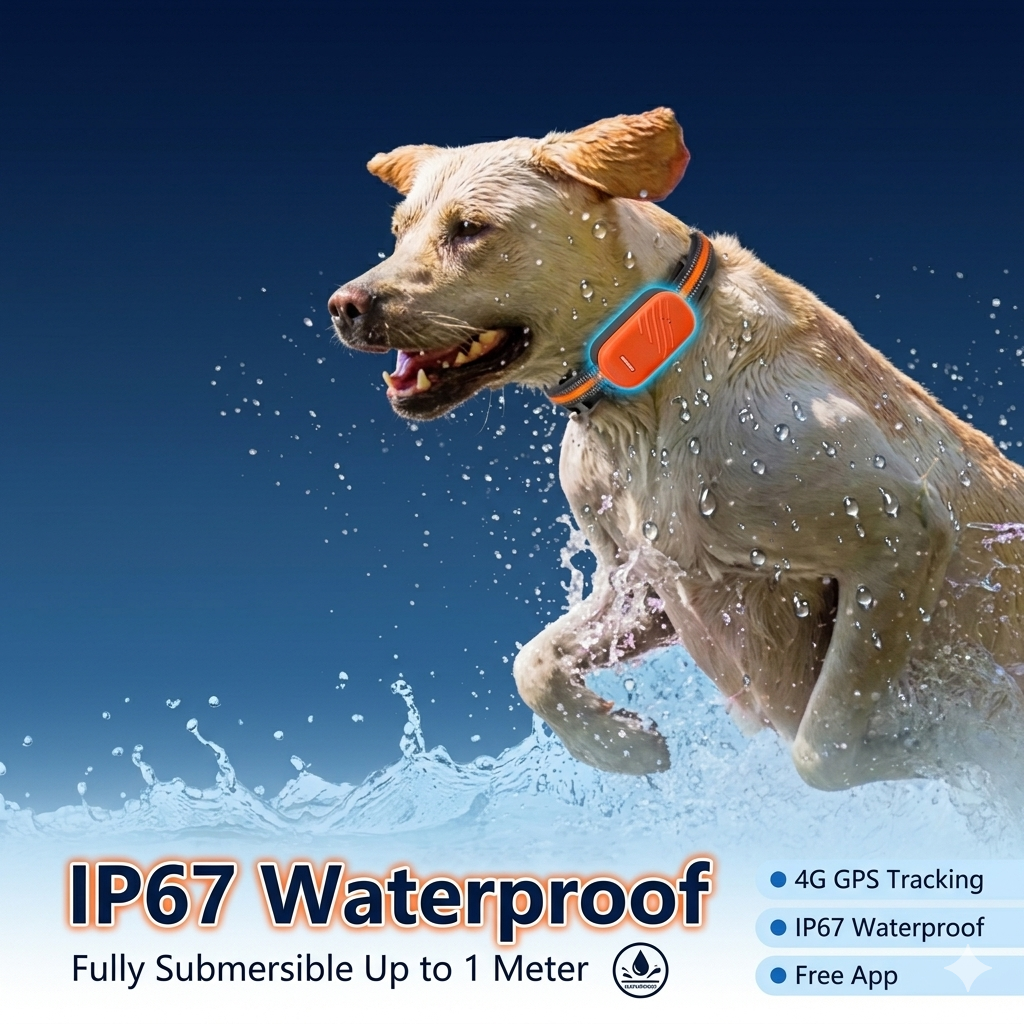 Smart GPS Pet Tracker Collar — Real-Time Location for Dogs & Cats